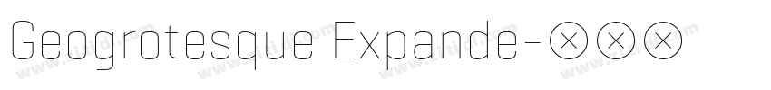 Geogrotesque Expande字体转换